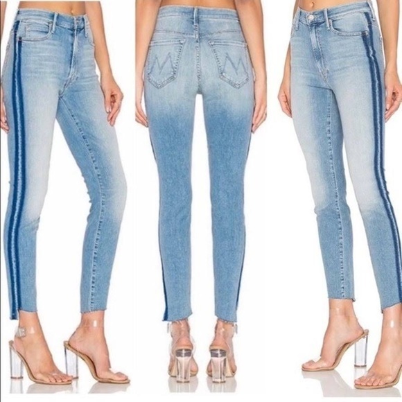 ISO! MOTHER Denim The Stunner Zip Ankle Step Fray in Light Kitty Racer Sz 24/25 - Picture 1 of 2